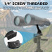 Binocular Tripod Adapter, 1/4 Inch Aluminium Thread Binocular Mount for Wildlife Spotting & Outdoor Viewing Binocular Tripod Adapter, 1/4 Inch Aluminium Thread Binocular Mount for Wildlife Spotting & Outdoor Viewing