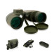 10x50 High Powered Binoculars w/ Compass & Rangefinder for Wildlife Observation & Travel