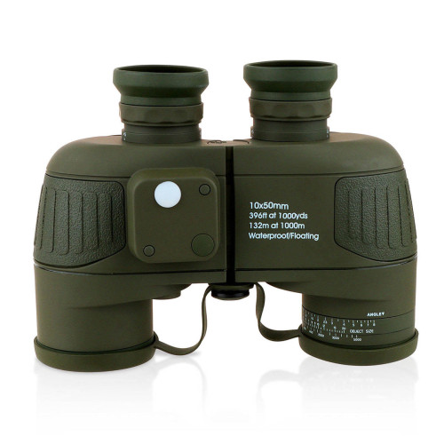 10x50 High Powered Binoculars w/ Compass & Rangefinder for Wildlife Observation & Travel