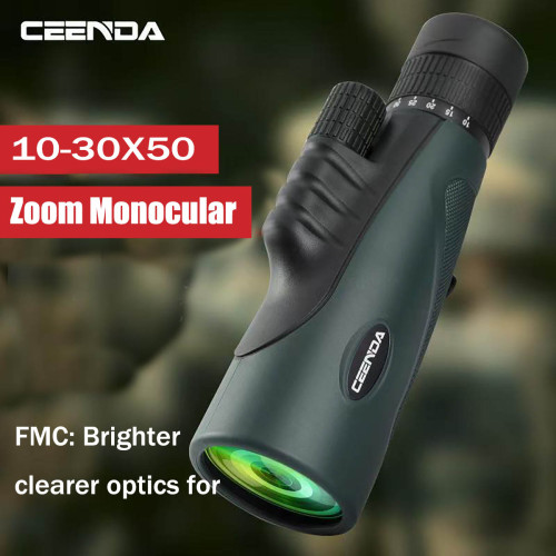 CEENDA 10-30X50 Zoom HD Clear Portable Monocular bird Watching travel