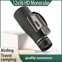 12x56 HD FMC Monocular Nitrogen Filled Recreational Optics for Wildlife Spotting